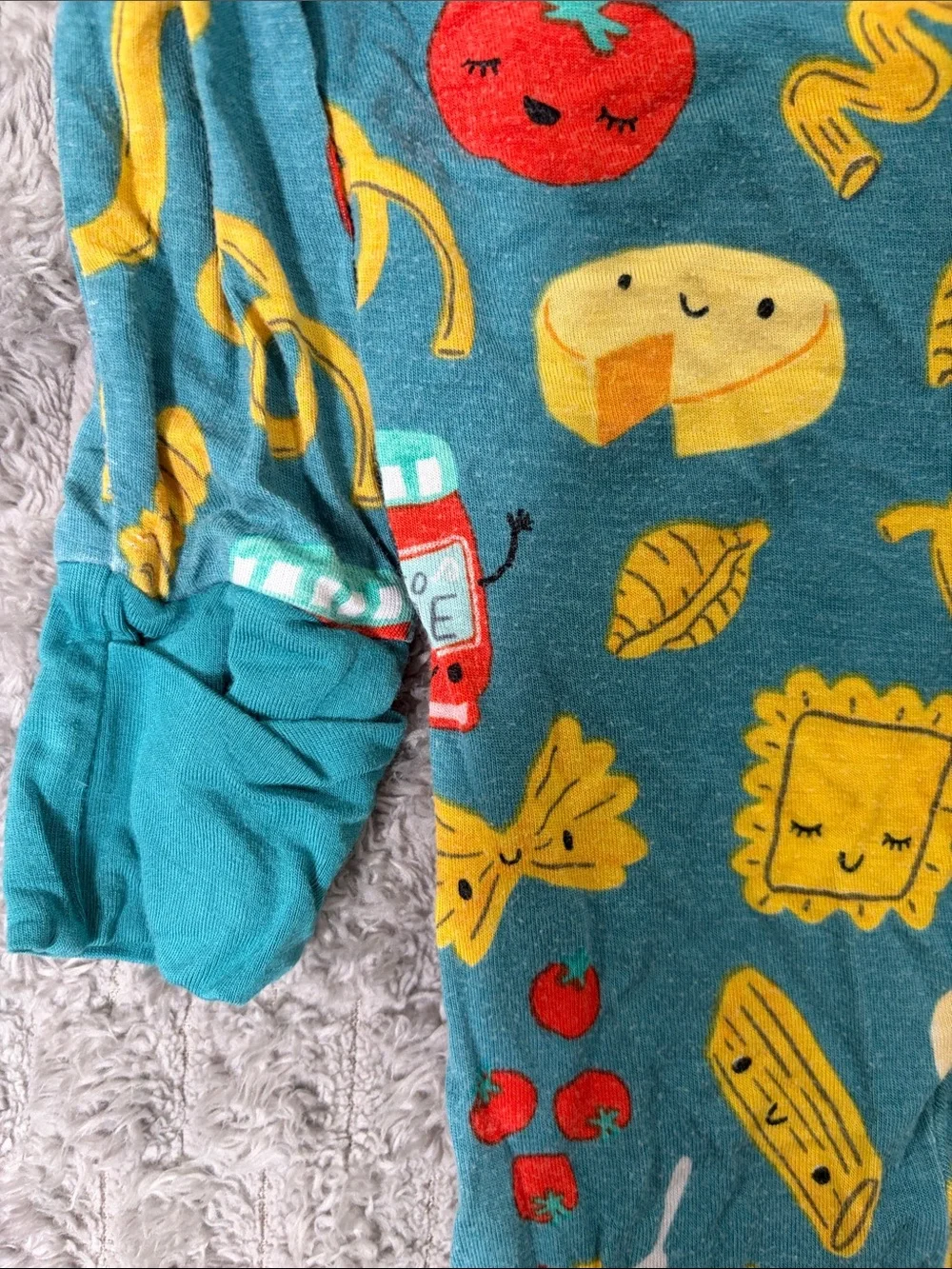 Little Sleepies Pasta Party bamboo sleeper